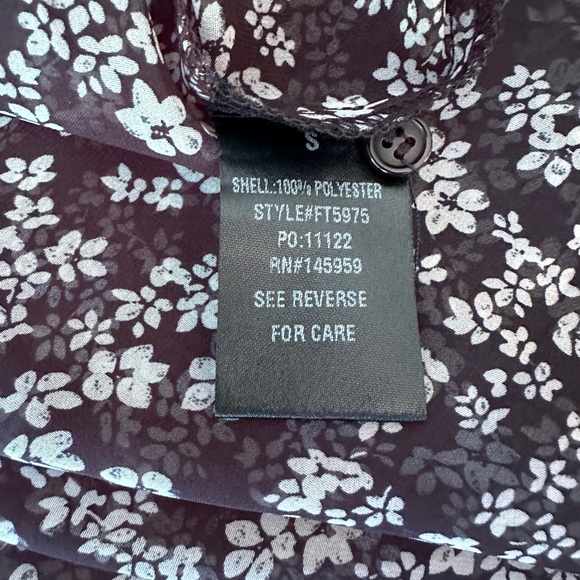 Black and White Floral Top - Picture 4 of 6